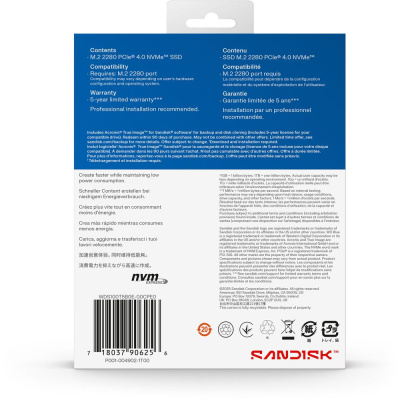 Western Digital WDS100T5B0E Твердотельный накопитель SSD 5