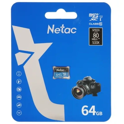 Netac microSDXC 64 ГБ Карта памяти NT02P500STN-064G-S 1