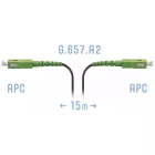 SNR SNR-PC-FTTH-SC/APC-E-15m Патчкорд оптический