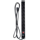 Hyperline SHE19-8SH-S-2.5IEC Блок розеток 2