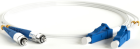 Hyperline FC-D2-9A1-FC/UR-LC/UR-H-3M-LSZH-WH Патч-корд