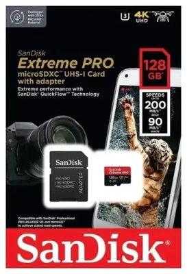 SanDisk Extreme Pro 128GB SDSQXCD-128G-GN6MA Карта памяти 1