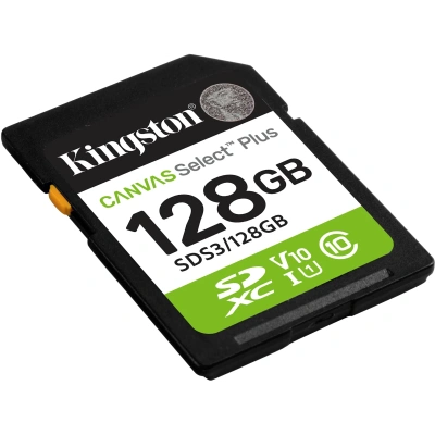 Kingston Canvas Select Plus SDS3/128GB Карта памяти 1