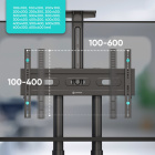 ONKRON TS1552 BLACK Мобильная стойка 6