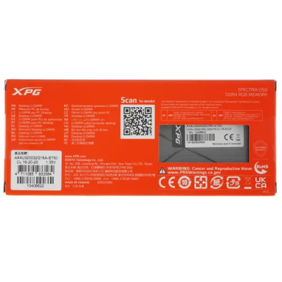 ADATA XPG SPECTRIX D50 RGB 32GB Оперативная память AX4U320032G16A-ST50 3