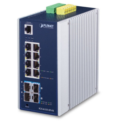 PLANET IGS-6325-8T4X Промышленный Коммутатор