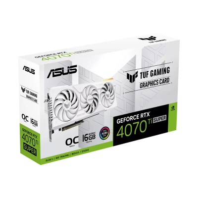 ASUS NVIDIA GeForce RTX 4070TI Super TUF-RTX4070TIS-O16G-WHITE-GAMING 90YV0KF2-M0NA00 Видеокарта 13