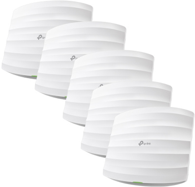 TP-Link EAP245 (5-pack) AC1750 Wave 2 Гигабитные двухдиапазонные потолочные точки доступа Wi-Fi