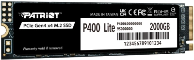 PATRIOT P400LP2KGM28H Накопитель SSD 1