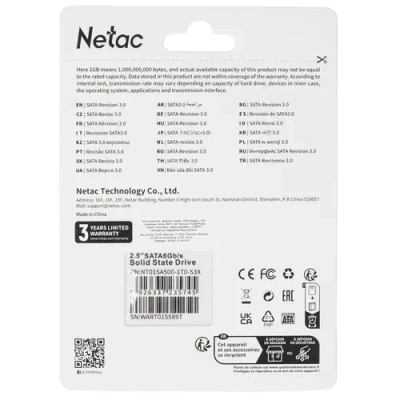 Netac SA500 SATA2.5 1000 ГБ SSD Жесткий диск NT01SA500-1T0-S3X 2