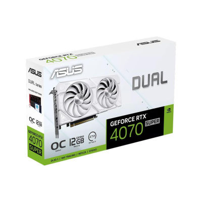 ASUS Dual GeForce RTX 4070 SUPER EVO White OC Edition DUAL-RTX4070S-O12G-EVO-WHITE 90YV0KC8-M0NA00 Видеокарта 11