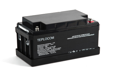 Бастион TEPLOCOM 65АЧ аккумулятор герметичный свинцово-кислотный 