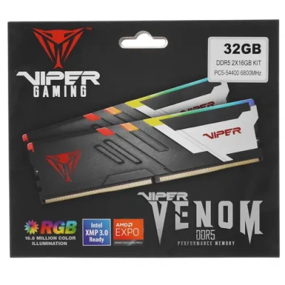 Patriot Viper Venom RGB 32 ГБ Оперативная память PVVR532G680C34K 3