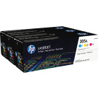 HP 305A CF370AM CYM Тонер-картридж набор из 3 шт