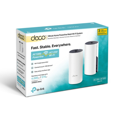 TP-Link Deco P9 (2-Pack) AC1200 + AV1000 Домашняя гибридная Mesh Wi‑Fi система 2
