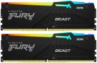 Kingston FURY Beast Black RGB KF556C40BBAK2-64 Модуль памяти