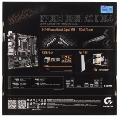 GIGABYTE B760M DS3H AX DDR4 1.2 Материнская плата 6