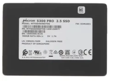 Micron MTFDDAK960TDS-1AW1ZABYYT SSD-накопитель 960GB 1
