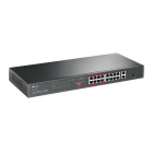 TP-Link TL-SL1218P 18-портовый коммутатор с 16 PoE+ портами 10/100 Мбит/с и 2 гигабитными портами 2