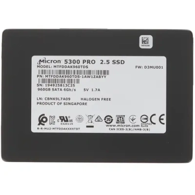 Crucial Micron 5300 PRO 960GB SSD накопитель MTFDDAK960TDS-1AW1ZABYY 1
