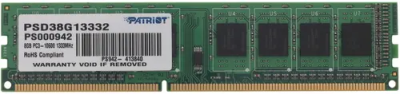 Patriot Signature 8GB Модуль памяти PSD38G13332