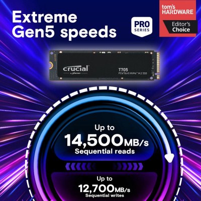 Crucial T705 2TB CT2000T705SSD3 Твердотельный накопитель SSD 1