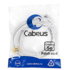 Cabeus PC-UTP-RJ45-Cat.5e-3m-WH-LSZH Патч-корд U/UTP