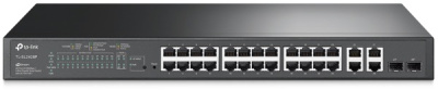 TP-Link TL‑SL2428P JetStream коммутатор Smart с 24 портами PoE+ 10/100 Мбит/с и 4 гигабитными портами