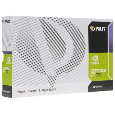 Palit GeForce GT 710 LP Видеокарта NEAT7100HD46-2080F 4