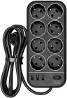 PowerCom SP-08 USB03AB 3.0M Фильтр-удлинитель