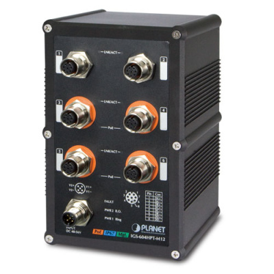 PLANET IGS-604HPT-M12 Коммутатор 