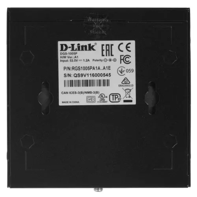 D-Link DGS-1005P/B3A Неуправляемый коммутатор 3