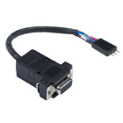 Kramer Electronics C-D9F/3PM-0.6 Кабель RS-232 D-Sub вилка - трехконтактная колодка 95-01070006