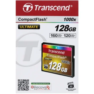 Transcend TS128GCF1000 128GB CompactFlash Карта памяти