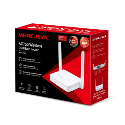 Mercusys MR20 Двухдиапазонный роутер Wi-Fi AC750 4