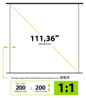 Cactus WallExpert CS-PSWE-200X200-WT Экран 2