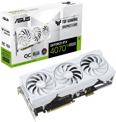 ASUS TUF Gaming GeForce RTX 4070 Ti SUPER BTF White Edition TUF-RTX4070TIS-16G-BTF-WHITE 90YV0KI1-M0NA00 Видеокарта 5
