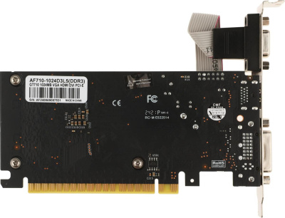 AFOX NVIDIA GeForce GT 710 AF710-1024D3L5 1ГБ Видеокарта 1