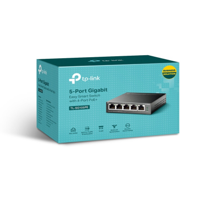 TP-Link TL-SG105PE Easy Smart гигабитный 5‑портовый коммутатор с 4 портами PoE+ 3
