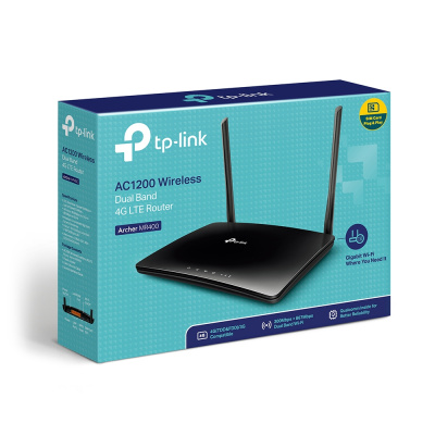 TP-Link ARCHER MR400 AC1200 Двухдиапазонный 4G LTE Wi-Fi роутер 4