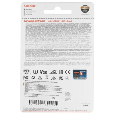 SanDisk Extreme microSDXC Карта памяти 64 ГБ SDSQXAH-064G-GN6MN 1