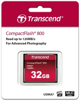 Transcend TS32GCF800 32GB Compact Flash 800x Карта памяти 1