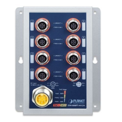 PLANET ISW-808PT-M12A Коммутатор 2