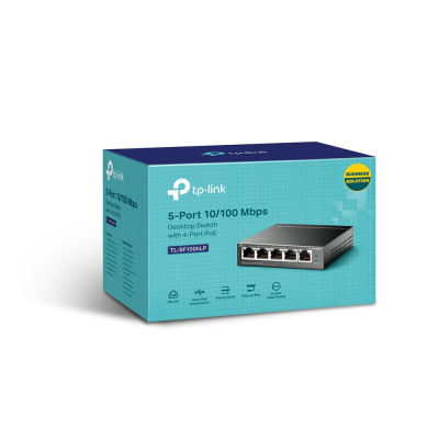 TP-Link TL-SF1005LP 5-портовый 10/100 Мбит/с настольный коммутатор с 4 портами PoE 2