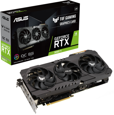 ASUS TUF-RTX3060TI-O8GD6X-GAMING Видеокарта 90YV0IL0-M0NA00 7