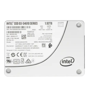 Intel SSD D3-S4610 Series 1.92TB Накопитель SSD SSDSC2KG019T801