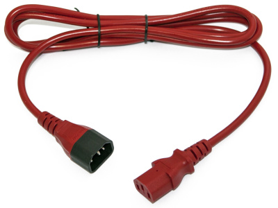 Hyperline PWC-IEC13-IEC14-1.0-RD Кабель питания