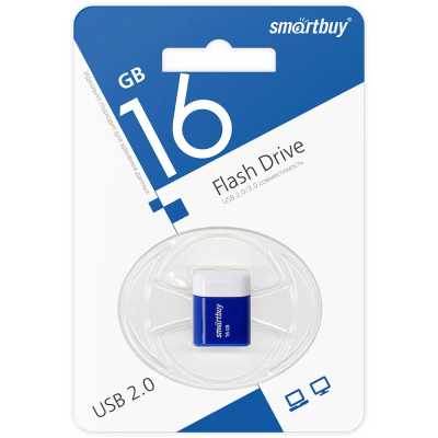 SmartBuy LARA Blue 16GB Флеш-накопитель SB16GBLARA-B 1