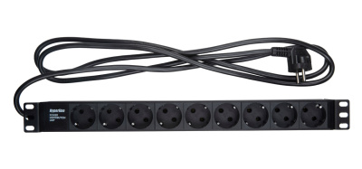 Hyperline SHE19-9SH-2.5EU Блок розеток 4