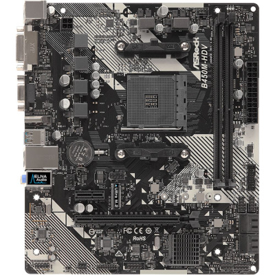ASRock B450M-HDV R4.0 Материнская плата 3